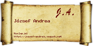 József Andrea névjegykártya