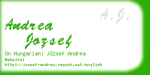 andrea jozsef business card